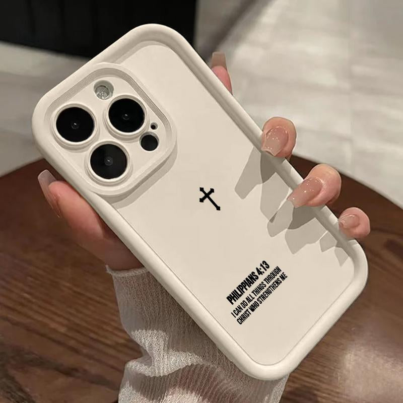 Phone Case for Iphone 16 Pro Max 15 plus 16E 14 13 12 11 XS XR Faithful Tech Advanced Fashion Gift Full Body Protection Shockproof Soft Silicone Cover