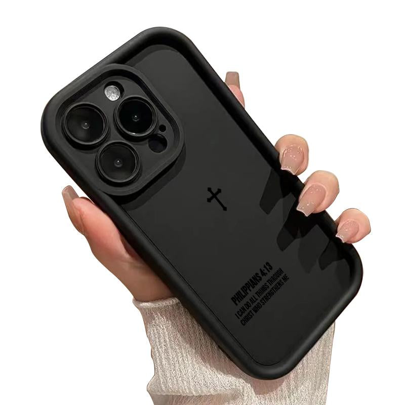Phone Case for Iphone 16 Pro Max 15 plus 16E 14 13 12 11 XS XR Faithful Tech Advanced Fashion Gift Full Body Protection Shockproof Soft Silicone Cover